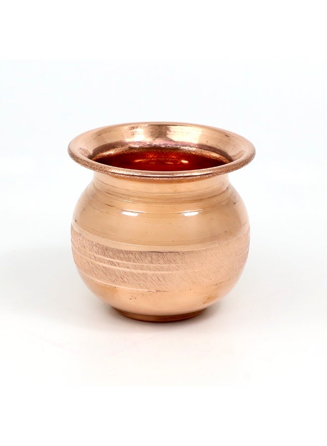 Madhoor Golden Brass Lota for Kalash 6 cm