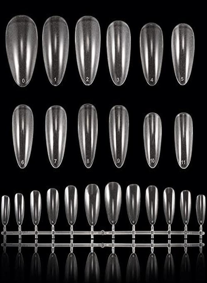 COSLUXE Fake Nails Nail Tips Acrylic, Soft Gel Press on Nails Full Cover Artificial Nails for Nail Salon DIY Nail Design Practice 240 - Image 3