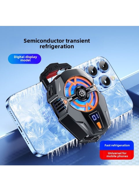 2025 Icing Semiconductor Mobile Phone Radiator SL39 Two-speed Adjustment Rapid Cooling Portable Peripheral Refrigeration-Product Color:J20 Digital Display