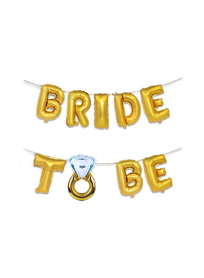 NIBEMINENT Letter Bride To Be Shape Decorative Balloon 16inch - Image 1
