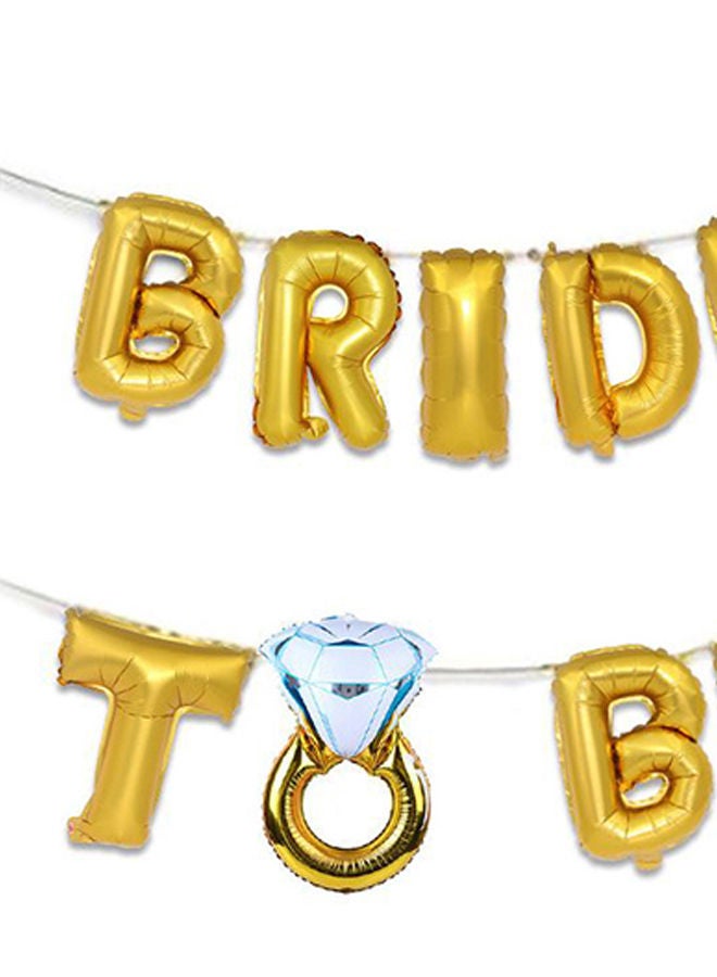 NIBEMINENT Letter Bride To Be Shape Decorative Balloon 16inch - Image 2