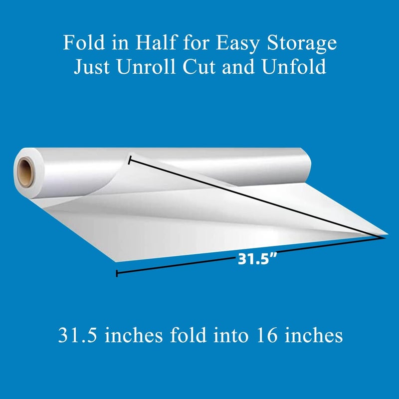 Tickjoy 100 ft Clear Cellophane Wrap Roll (31.5 in x 100 ft) - 3 Mil Thick large wrapping paper for Flower Baskets Gift Wrap (31.5" fold into 16") - Image 2