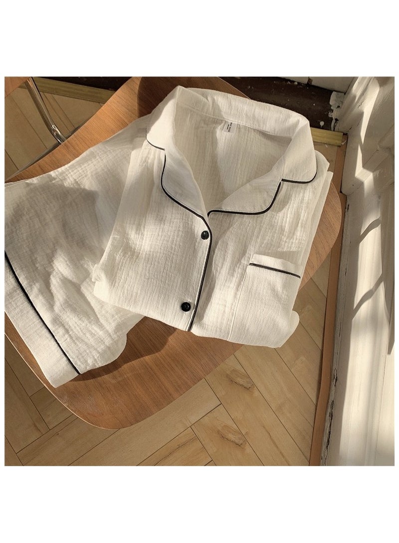 Women Pajamas Set Short Sleeve Sleepwear Button Down Nightwear Soft Summer Loungewear For Ladies  - Image 1