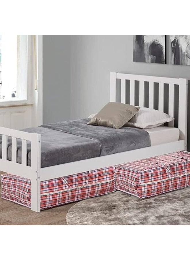 DUNISO 4 عبوات من أكياس الغسيل الكبيرة بسحاب ومقبض - حقيبة تخزين قابلة لإعادة الاستخدام للملابس، الانتقال، التسوق، حقيبة الأمتعة - Image 4