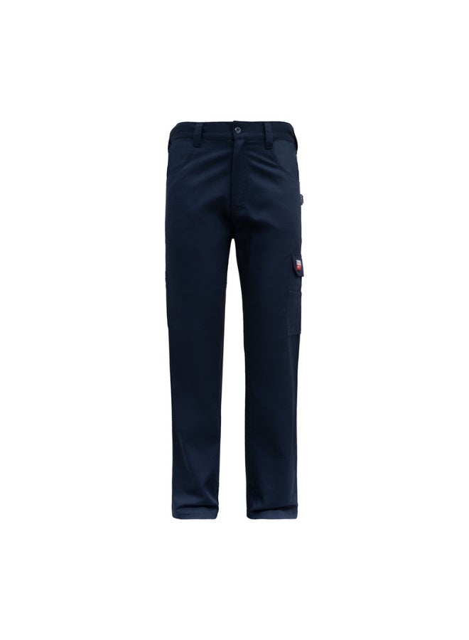 Shield Flame-Resistant & Anti-Static Work Pants for Men – Arc Flash Industrial Safety PPE 
NAVY COLOR - Image 1