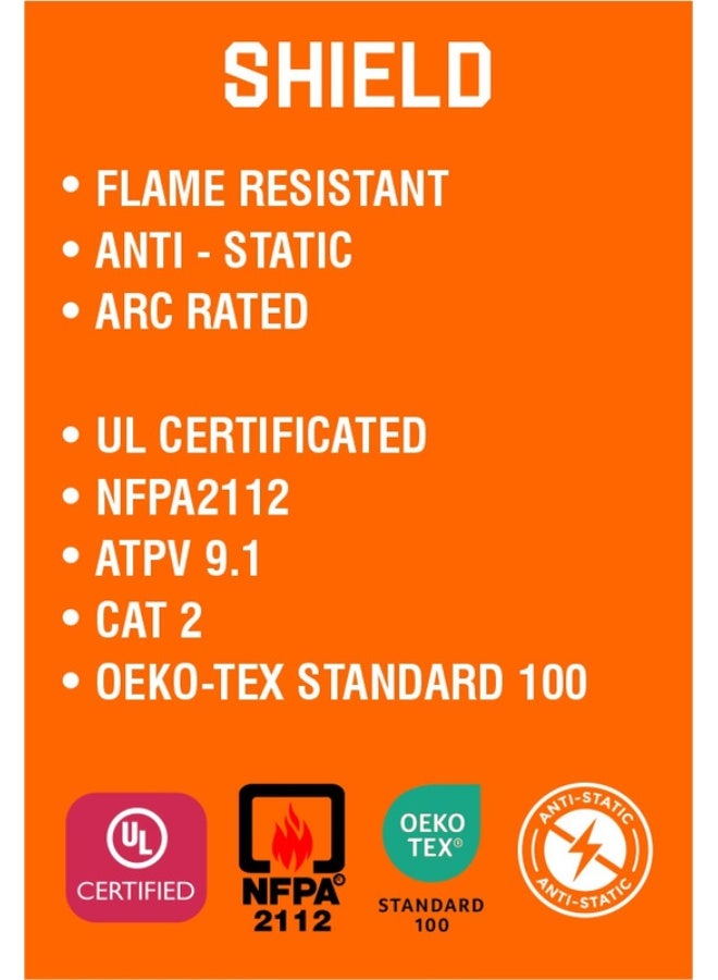 Shield Flame-Resistant & Anti-Static Work Pants for Men – Arc Flash Industrial Safety PPE 
NAVY COLOR - Image 4