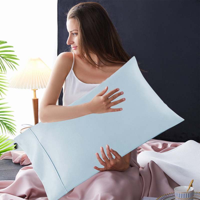 King Size Pillowcase Set: 2 Pack 20 X 36 Inches - Soft Envelope Closure Pillowcase for Home Bedroom Restful Sleep - Image 2