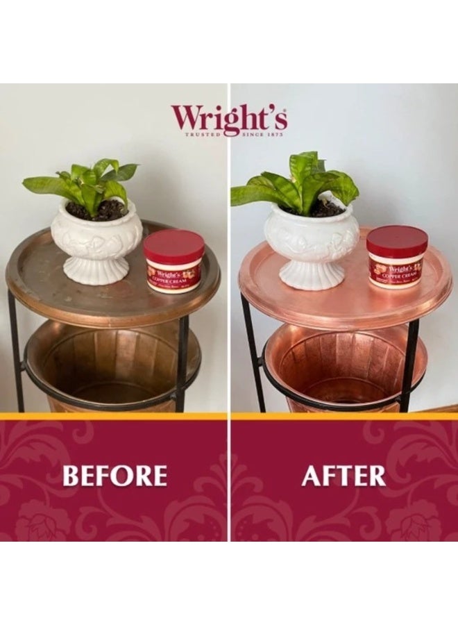 Wright's Wright's Copper Cream - For Cleaning and Polishing Pots, Sinks, Mugs, Hardware, Pans and More - 8 fl oz  - Image 3