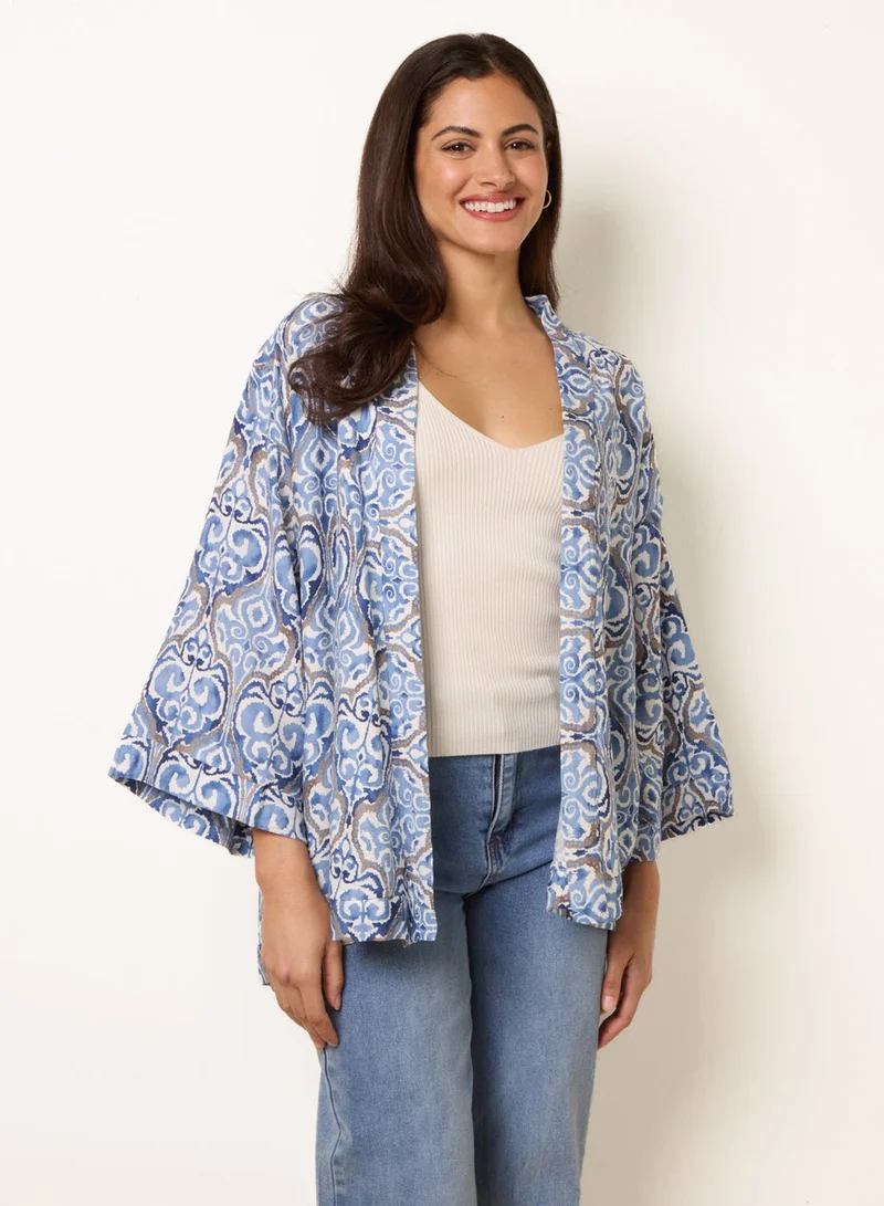 بلو فانيلا 3/4 Sleeve Kimono