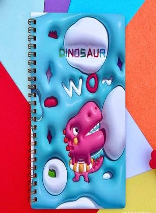 Radhya Accessories 3D Print Dino Notebook for Kids Dinosaur Diary for Boys Birthday Return Gift Journal Planner (Pack of 2) (Multicolor) - Image 5