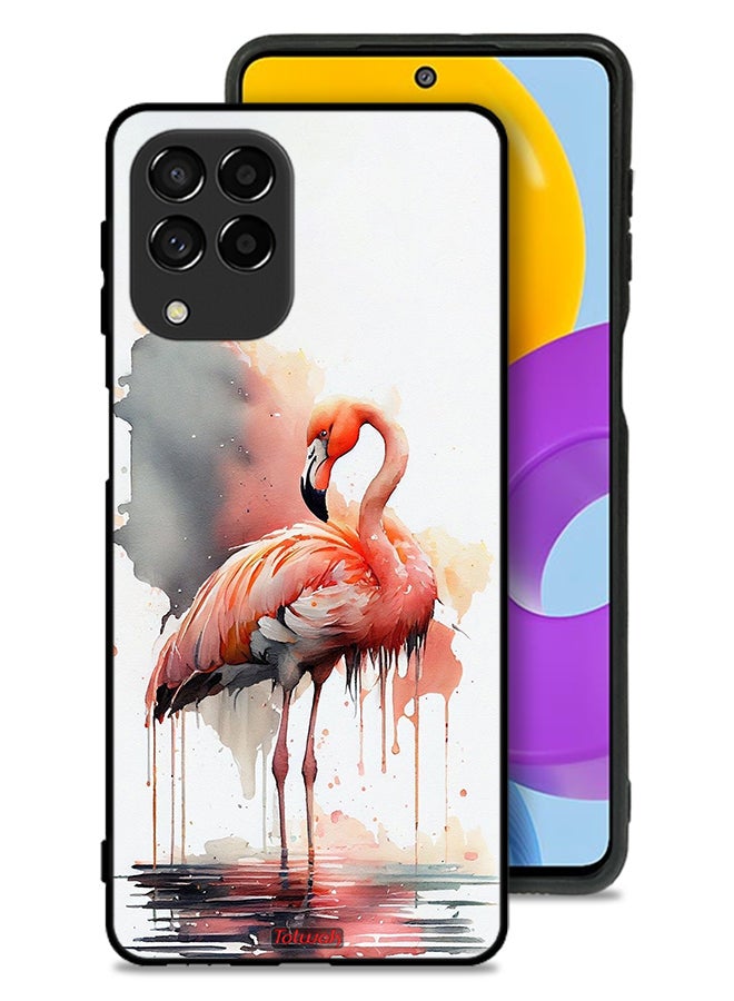 Tolwak Samsung Galaxy M53 Protective Case Cover Tropical Watercolor Art - Image 1