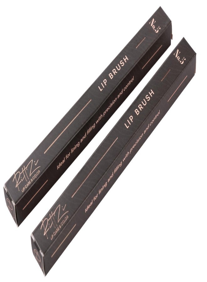 RittZi Precision Lip Brush No.5 - Professional Vegan Tapered Makeup Tool - Image 3