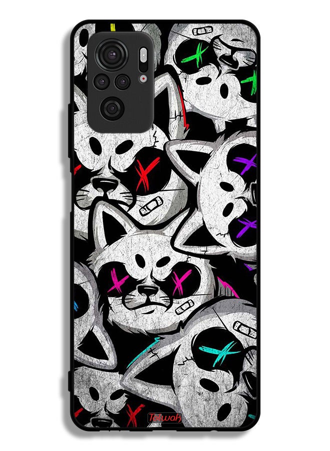 Tolwak Xiaomi Redmi Note 10 4G Protective Case Cover Marshmallow Cats - Image 2