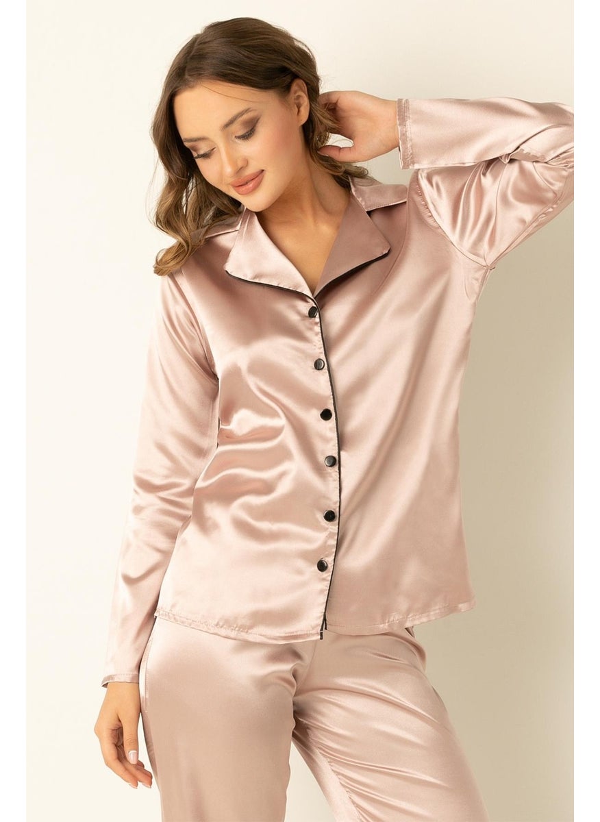 DoReMi Long Sleeve Satin Pajamas Set  - Image 2