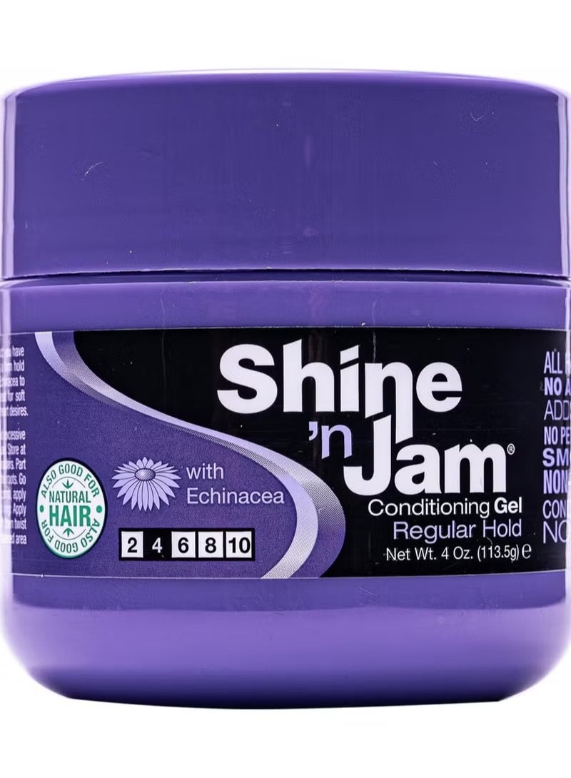 comes in a distinctive purple jar containing 4 Oz. (113.5g).