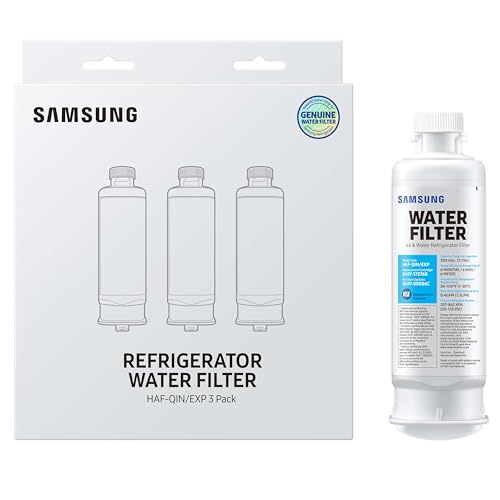 SAMSUNG Genuine Filters for Refrigerator Water and Ice, Carbon Block Filtration for Clean, Clear Drinking Water, HAF-QIN-3P, (Pack of 3) - Image 4