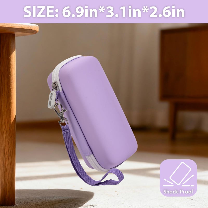 GWCASE Case Compatible with 3Doodler Start+ Essentials 3D Printing Pen for Kids, Travel Organizer Carryer for Filament Refill Packs, Micro-USB Charger (Box Only)-Purple - Image 5