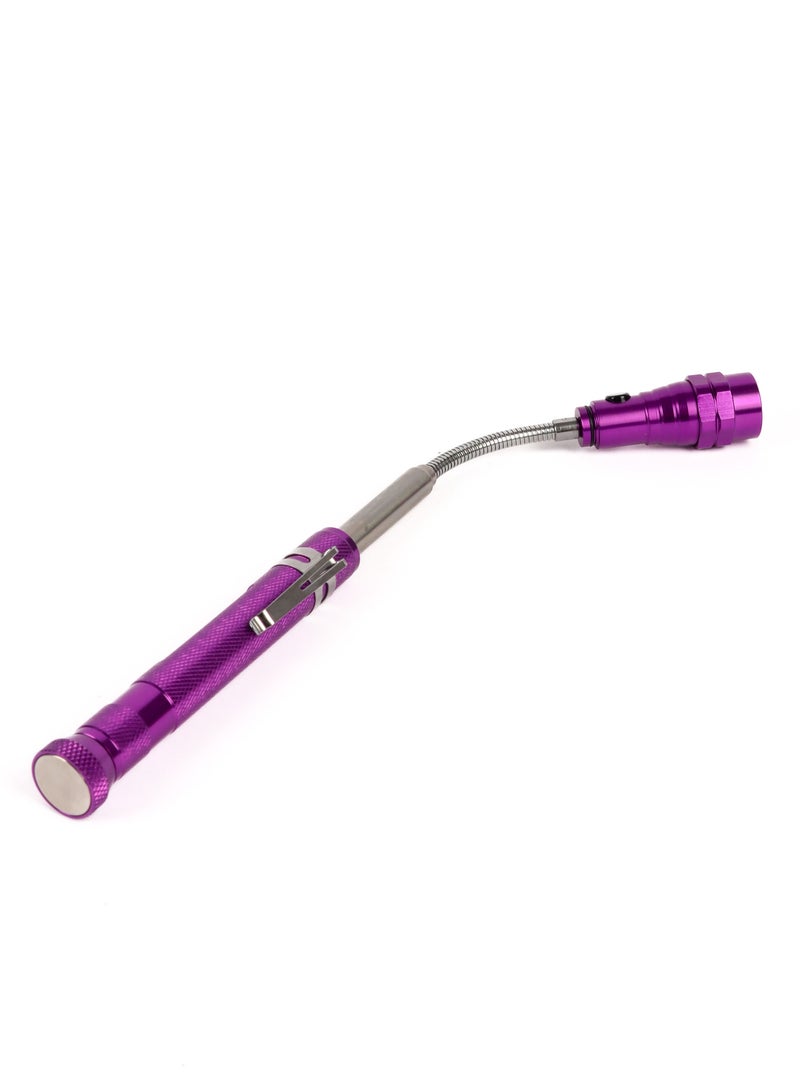LUSTER Extendable led flashlight with hanging clip and strong magnetic base - Image 1