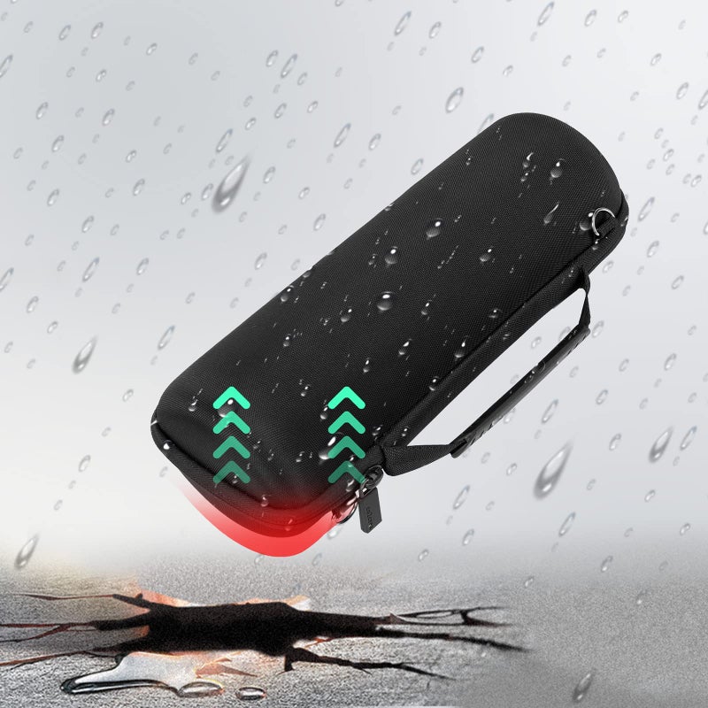 Co2Crea co2CREA Hard Travel Case Replacement for JBL Flip 6 FLIP 5 Waterproof Portable Bluetooth Speaker (Black Case + Inside Black)  - Image 5