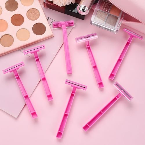 KFPPLXQ 30 Count Women's Disposable Razors, Twin Blade Shaving Razor Pink Stainless Steel Women's Disposable Razors for Men Women Camping Traveling Home - Image 4