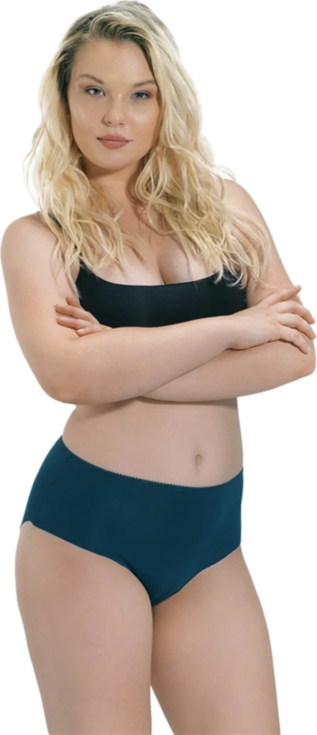 كوتن هيل Basic High Waist Plus Size Women's Laser Panties 10 Pack
