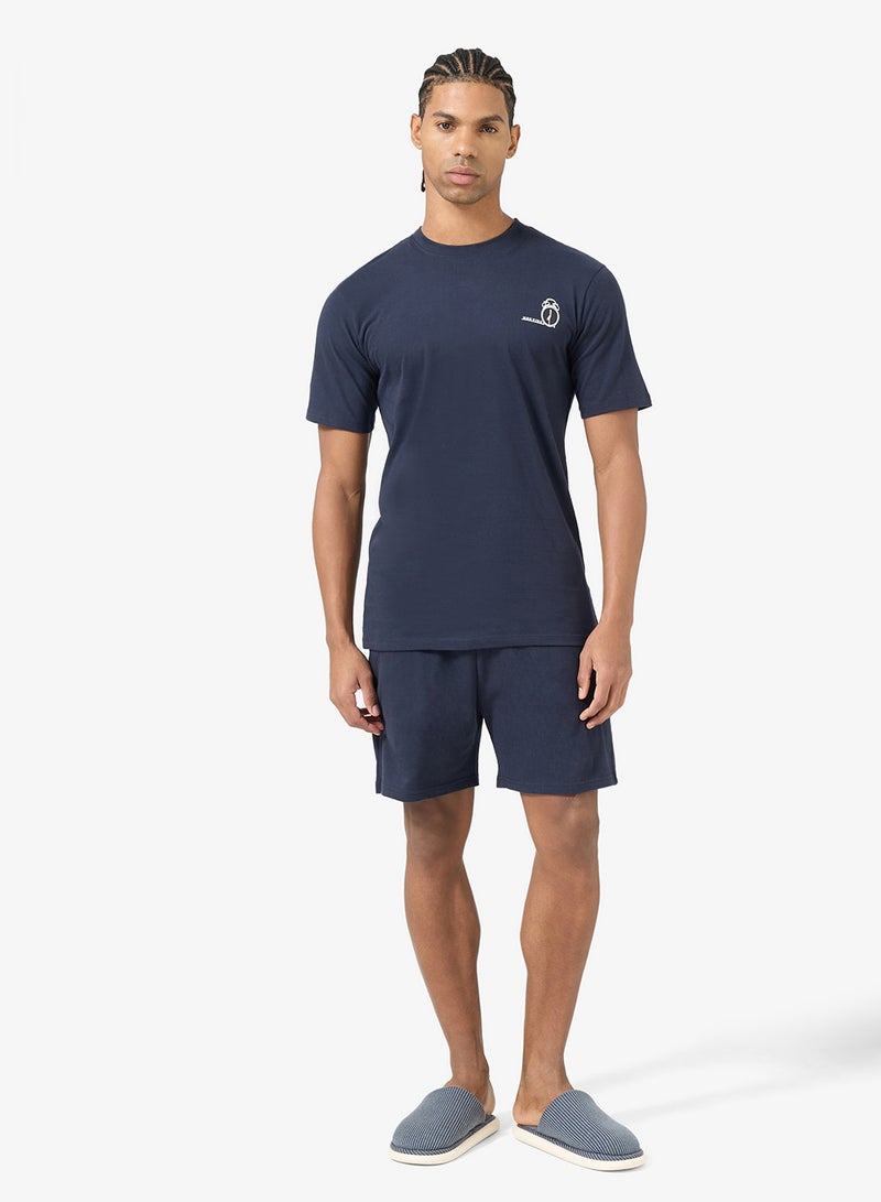 سفنتي فايف طقم بيجامة تي شيرت وشورت - Image 5