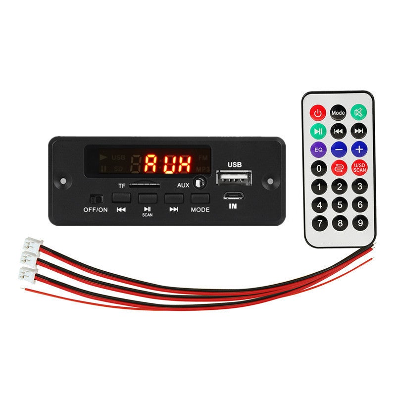12V With Power Amplifier 2*25W Bluetooth Mp3 Decoder Board Color Screen With Recording Call Lossless Motherboard With Bluetooth - Image 1