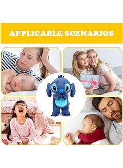 General Stitch Cute Cartoon Anxiety Relief Plush Toys, New Breath Cartoon Plush Toys 2024, Blue Aliens Breathing Rhythm, Otter Sleep Companion Adult Sleep  - Image 4