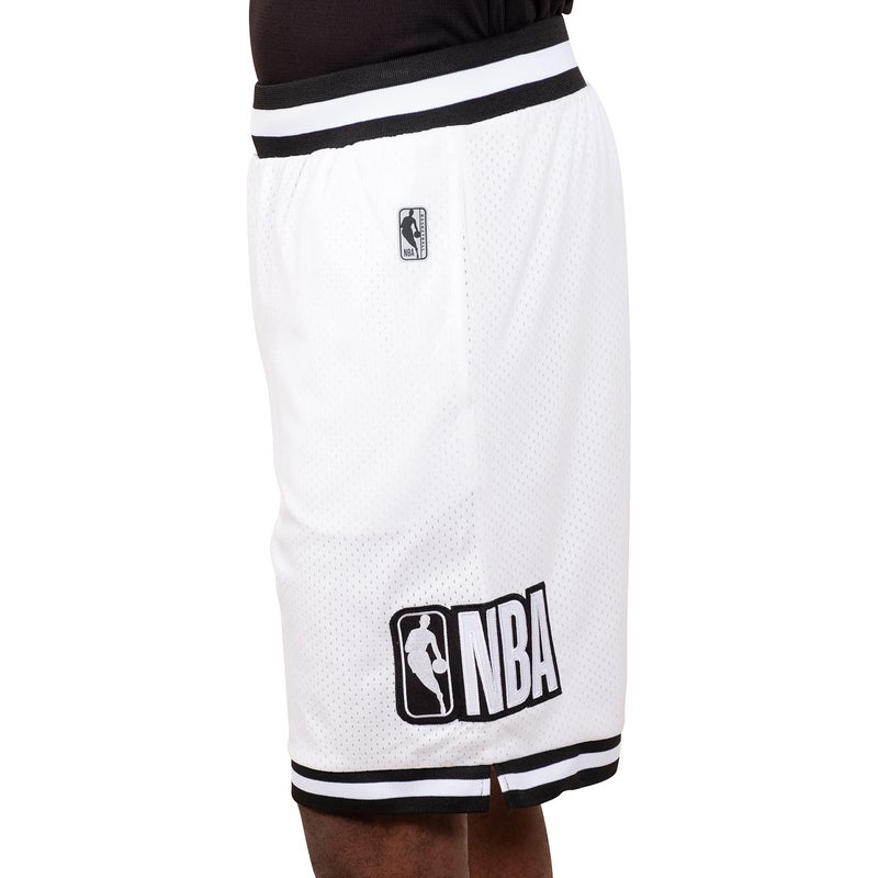 Ultra Game NBA NBA Mens Chrome Basketball Shorts White XXLarge