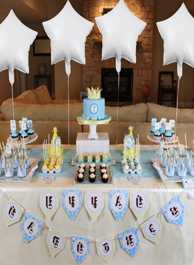 بيشيدا مجموعة بيشيدا من 30 بالون نجمة بيضاء مقاس 18 بوصة، بالونات فويل، بالونات مايلر، مثالية لحفلات أعياد الميلاد، حفلات الزفاف، عيد الحب، حفلات الخطوبة، الكريسماس، وخلفيات حفلات استقبال المولود الجديد. - Image 4