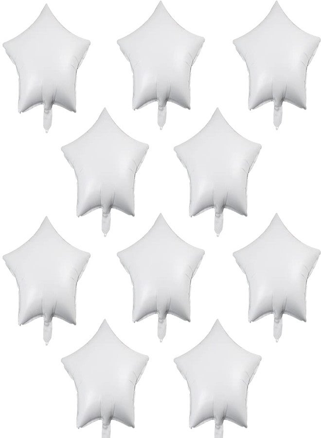 بيشيدا مجموعة بيشيدا من 30 بالون نجمة بيضاء مقاس 18 بوصة، بالونات فويل، بالونات مايلر، مثالية لحفلات أعياد الميلاد، حفلات الزفاف، عيد الحب، حفلات الخطوبة، الكريسماس، وخلفيات حفلات استقبال المولود الجديد. - Image 1
