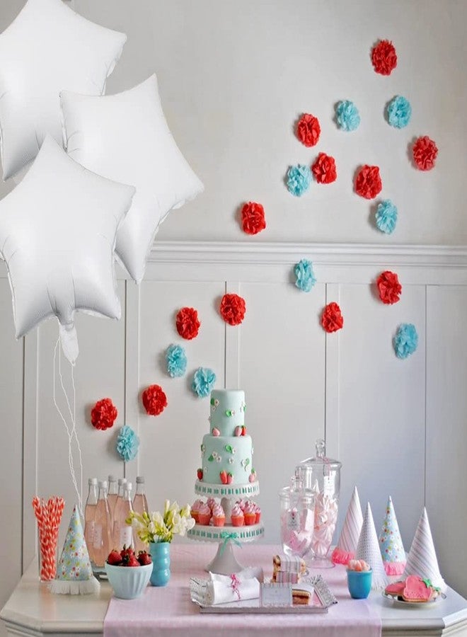 بيشيدا مجموعة بيشيدا من 30 بالون نجمة بيضاء مقاس 18 بوصة، بالونات فويل، بالونات مايلر، مثالية لحفلات أعياد الميلاد، حفلات الزفاف، عيد الحب، حفلات الخطوبة، الكريسماس، وخلفيات حفلات استقبال المولود الجديد. - Image 5