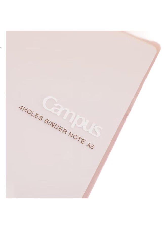 Kokuyo A5 Notebook Campus Ultra-Thin Four-Ring Loose-Leaf Notebook, 10 Sheets 8Mm Ruled Inner Pages, Light Gray, 1 Book, Wcn-Cbn311Lm - Image 3