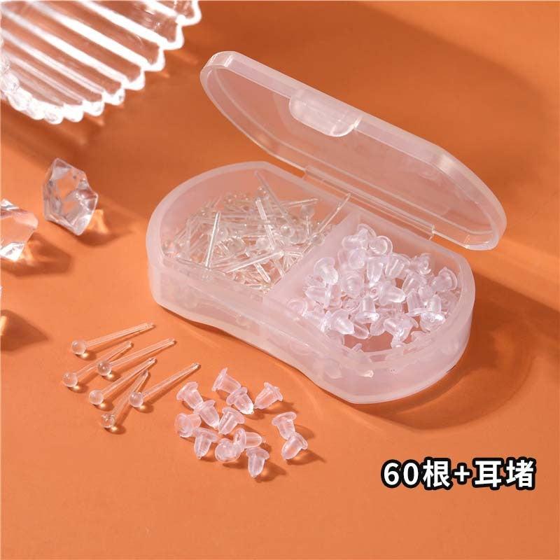 Ear Piercing Starter Kit with 2 Grid Ear Sticks and Soft Silicone Ear Plugs for Comfortable Healing and Sensitive Ears - Image 1
