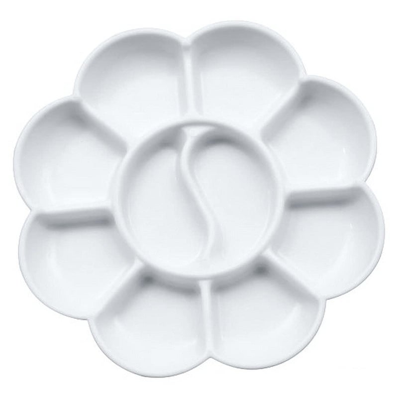 KRAFTMASTERS كرافتماسترز 2 قطع لوحة خلط ألوان على شكل زهرة - أبيض - Image 1