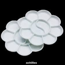 KRAFTMASTERS كرافتماسترز 2 قطع لوحة خلط ألوان على شكل زهرة - أبيض - Image 2