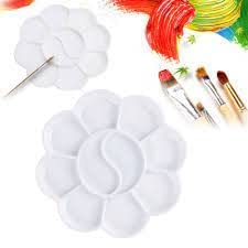 KRAFTMASTERS كرافتماسترز 2 قطع لوحة خلط ألوان على شكل زهرة - أبيض - Image 4