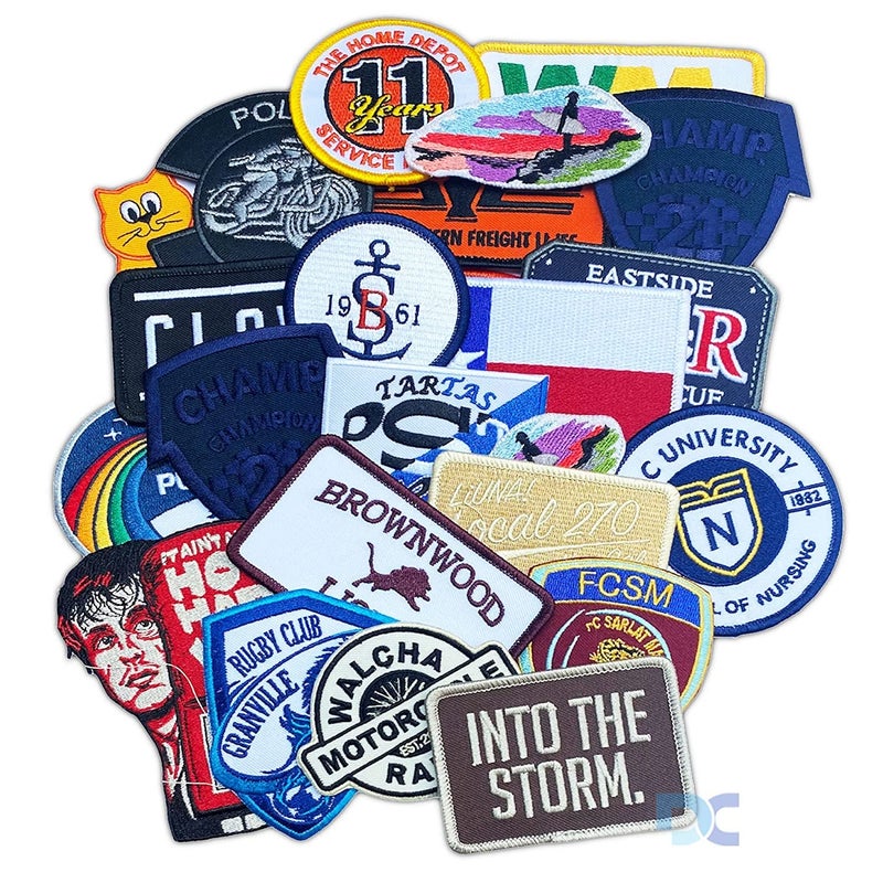 Daily Crafts Daily Crafts Styles Pack of 5 Random Assorted Badges Embroidered Patches Sew OnIron On Patch Applique for Clothes Dress Hat Jeans DIY Accessories - Image 2