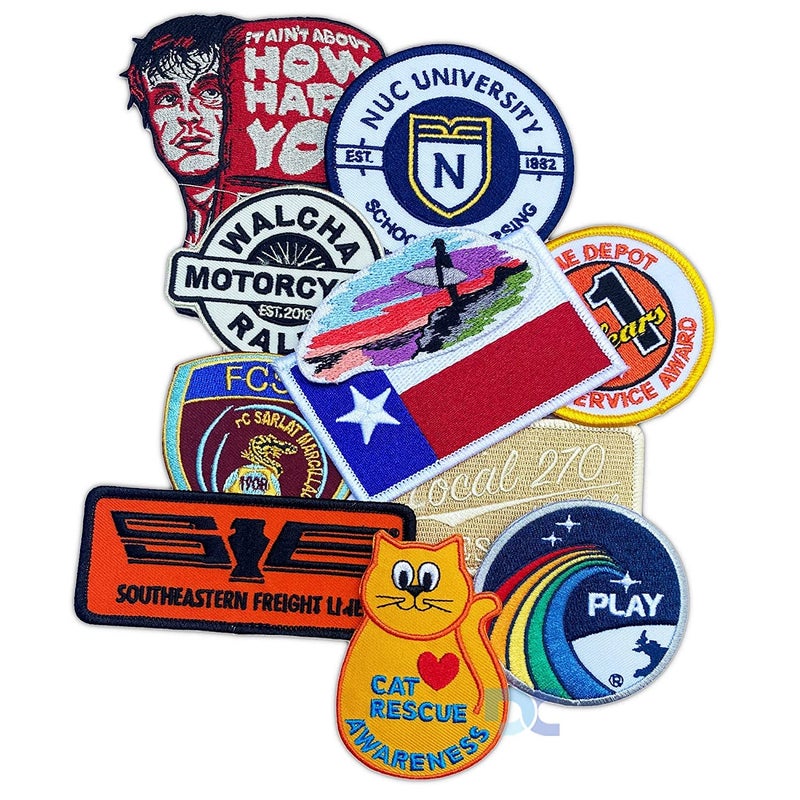Daily Crafts Daily Crafts Styles Pack of 5 Random Assorted Badges Embroidered Patches Sew OnIron On Patch Applique for Clothes Dress Hat Jeans DIY Accessories - Image 1