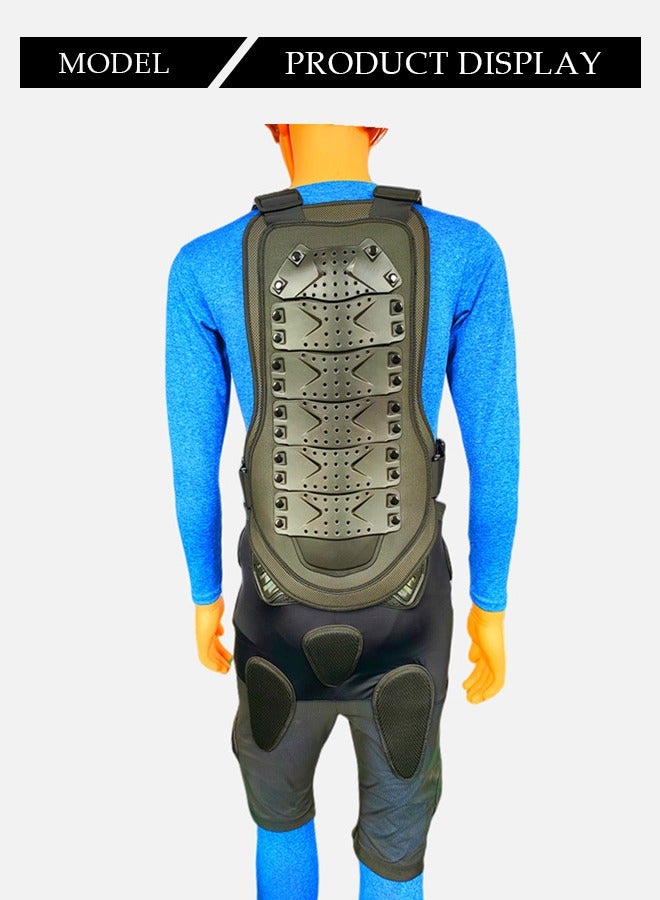 DUNISO 2pcs Motorcycle Protective gear set with Motorcycle Armor Suit and Motorcycle Protective Armor Shorts，Motocross Body Guard Vest Skiing Riding Skating Anti-Fall Vest Protective Gear， Hip Leg Protection,Motorcycle Anti-impact Shorts - Image 4