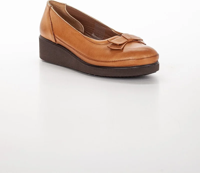 Dilimler Ayakkabı Slices Shoes Genuine Leather Orthopedic Bow Tie Women's Shoes