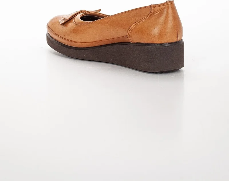 Dilimler Ayakkabı Slices Shoes Genuine Leather Orthopedic Bow Tie Women's Shoes