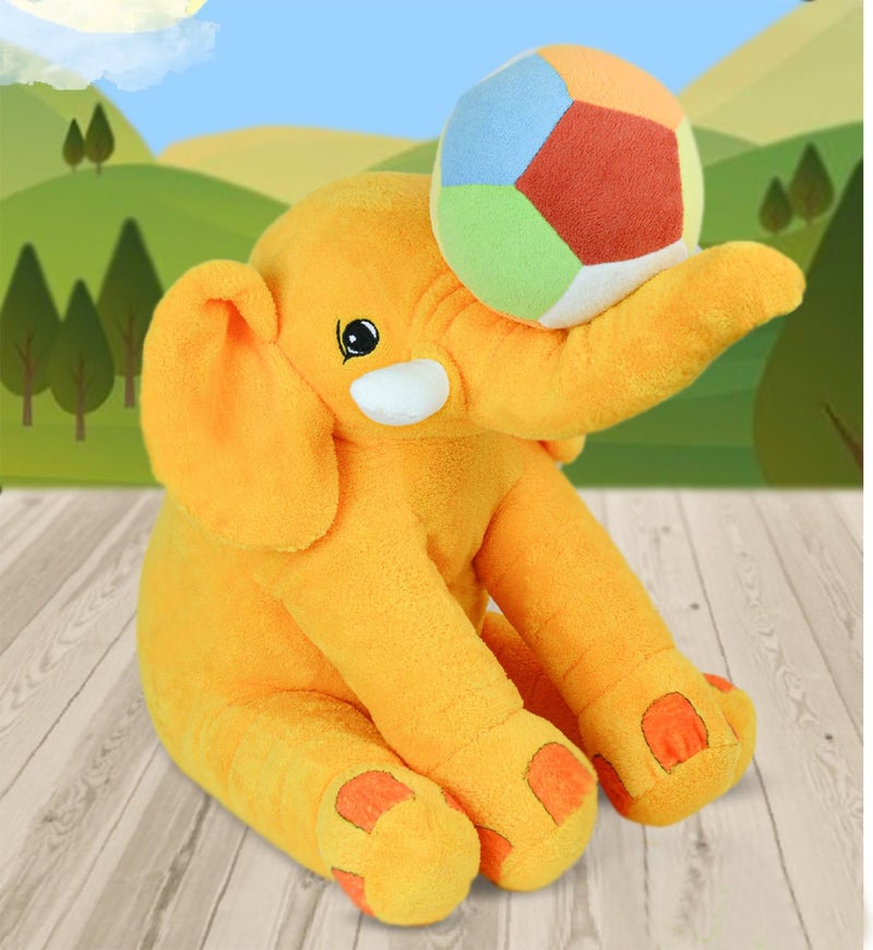 Özgüner Oyuncak Ozguner Toys Ozguner Sleeping Companion Gray Elephant 65 cm + Baby Soft Top - Image 1