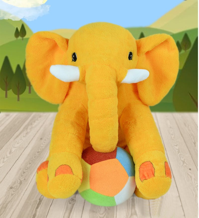Özgüner Oyuncak Ozguner Toys Ozguner Sleeping Companion Gray Elephant 65 cm + Baby Soft Top - Image 2
