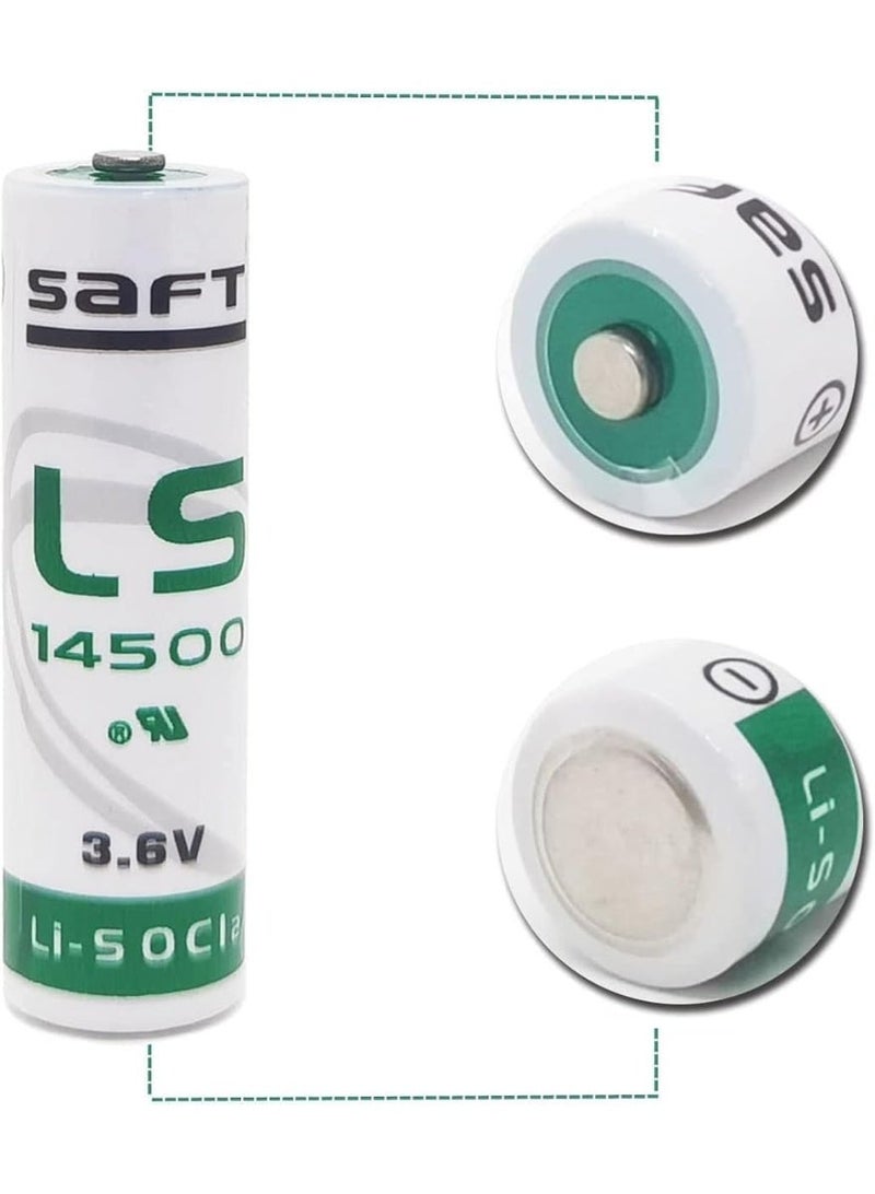 SAFT LS14500 3.6V Lithium Battery 2-Pack — High-Performance Li-SOCl₂ Industrial Power Cells for Meters, Security Systems, and IoT Devices | Long-Life 2600mAh Non-Rechargeable Batteries - Image 4