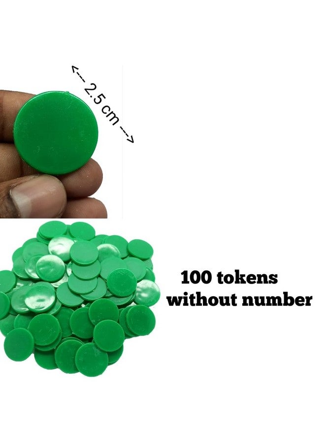 Token coins 100 coins without number use for tea shop,juice shop,hotel,hospital,bank and sequence all purpose using this token coins(piece of 100coins). (DARK GREEN)  - Image 3