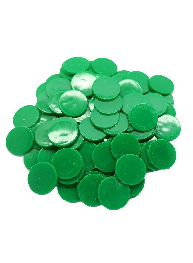 Token coins 100 coins without number use for tea shop,juice shop,hotel,hospital,bank and sequence all purpose using this token coins(piece of 100coins). (DARK GREEN)  - Image 1