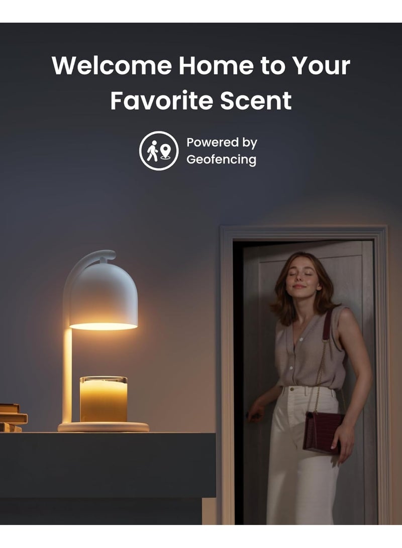 SwitchBot Smart Candle Warmer Lamp with Voice Control & Timer, Matter Compatible Candle Wax Melter, Dimmable Flameless Candle Warmer for Scented Candles, Works with Apple Home, Google Home & Smart Assistants, Home Decor Gift for Women - Image 4