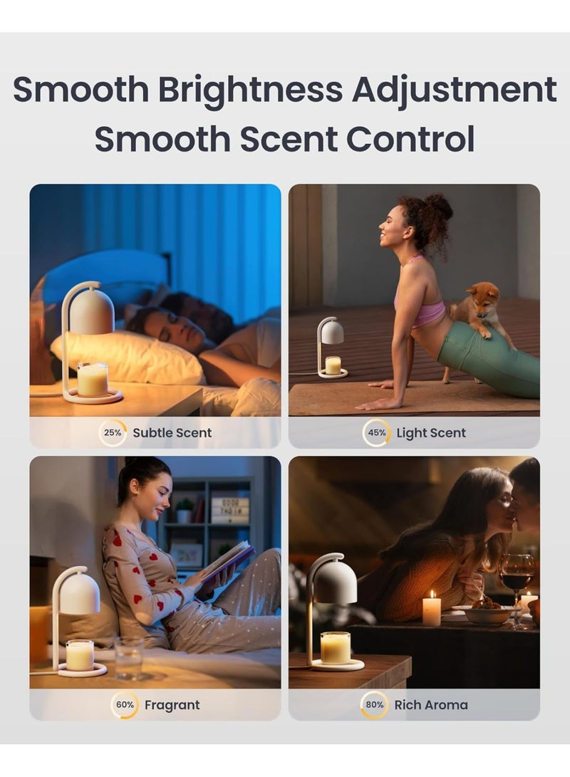 SwitchBot Smart Candle Warmer Lamp with Voice Control & Timer, Matter Compatible Candle Wax Melter, Dimmable Flameless Candle Warmer for Scented Candles, Works with Apple Home, Google Home & Smart Assistants, Home Decor Gift for Women - Image 5