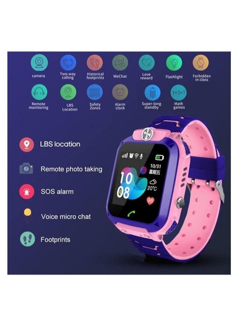 Generic - Children's smart watch, Timer alarm clock, Flashlight lighting,puzzle game, IP67 Waterproof Touch Screen Call and Message Reminder - Image 1